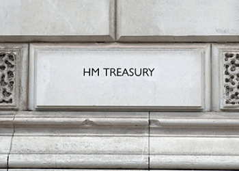 Outside of the HM Treasury building