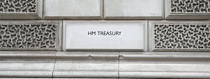 Outside of the HM Treasury building